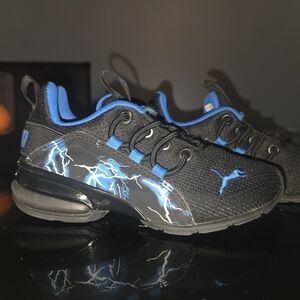 Kids Black and Blue Athletic Shoes